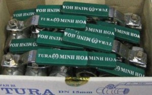 Giá Bán Van Bi Mạ Crom Tay Gạt TURA DN32 DN40 DN50 DN65 Minh Hòa Mới Nhất