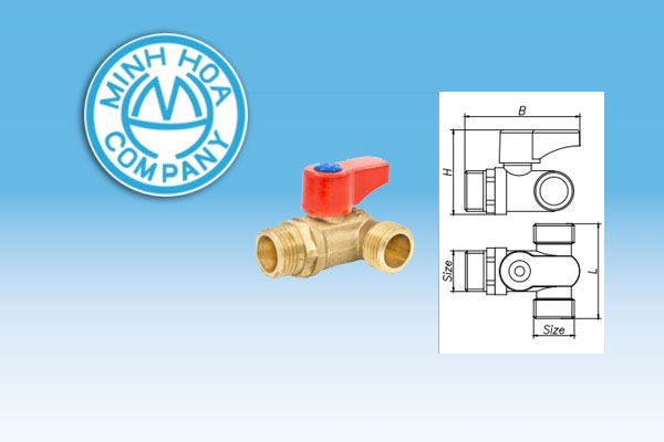 [Bảng Giá] Van Bi Đồng 3 Ngả MIHA - Van Minh Hòa Giá Tốt