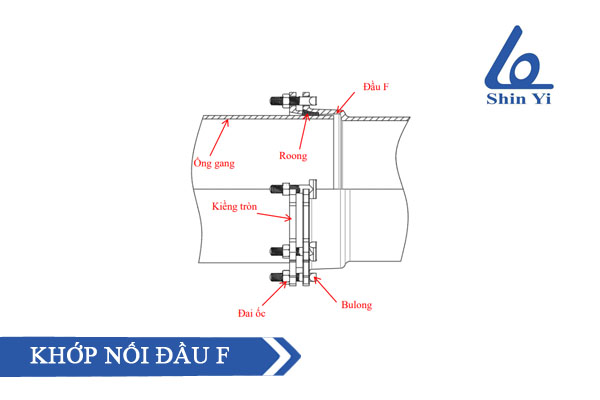 Cấu tạo khớp nối đầu F - thương hiệu Shinyi